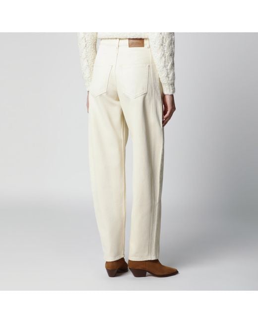 Isabel Marant Natural Lisha Barrel Jeans