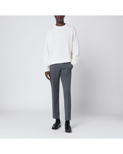 PT Torino Gray Dieci Trousers for men