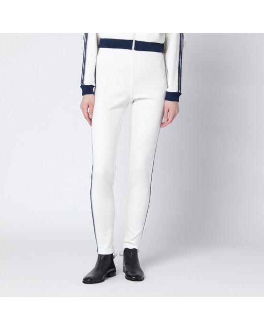 Prada White Ivory Technical Fabric leggings