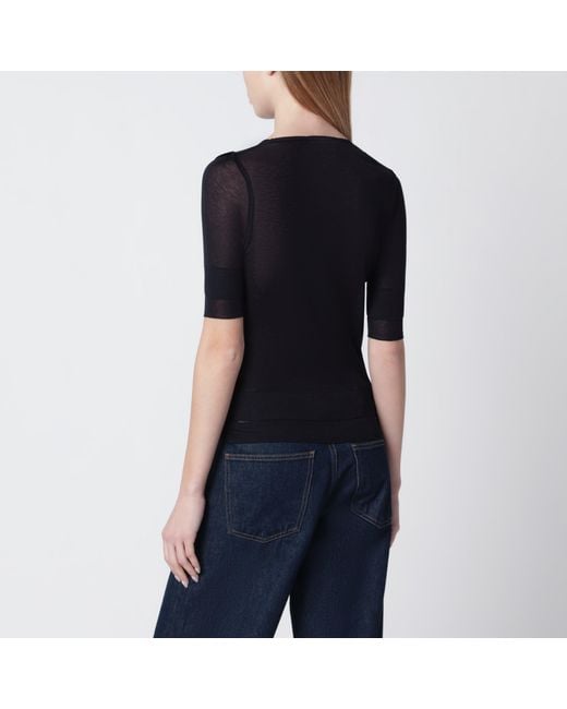 Lemaire Black Midnight Trompe-L'Oeil Top