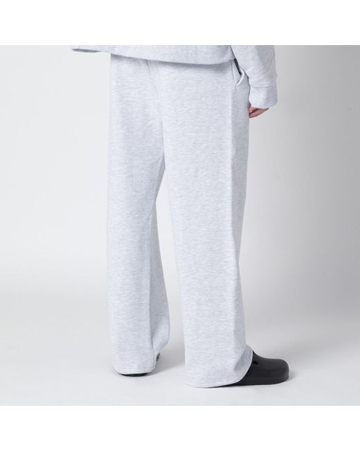 Entire studios White Grey Cotton Jogging Trousers for men