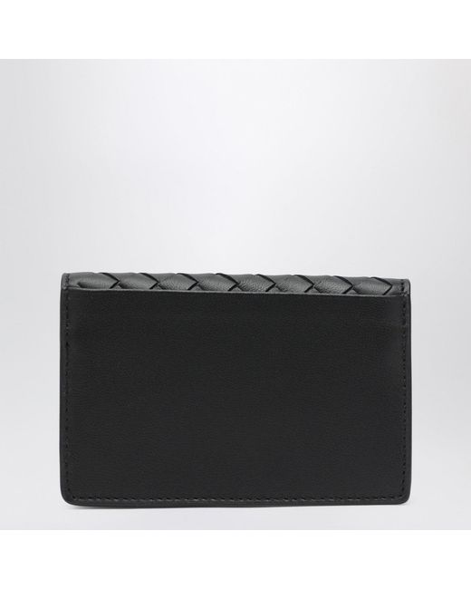 Bottega Veneta Black Small Intrecciato Continental Wallet