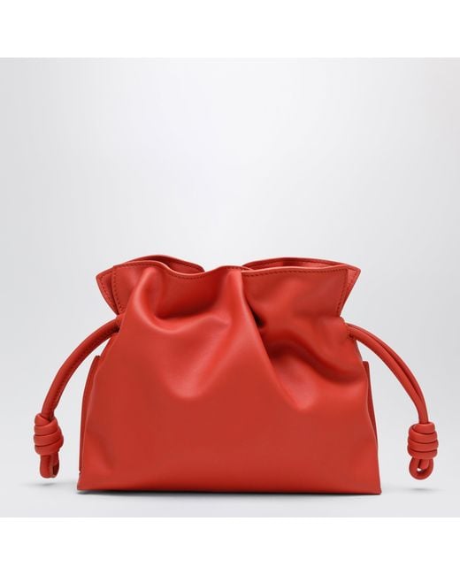 Loewe Red Mini Flamenco Clutch