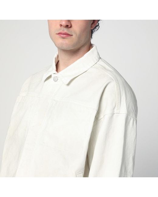 Entire studios White Ivory Denim Jacket for men