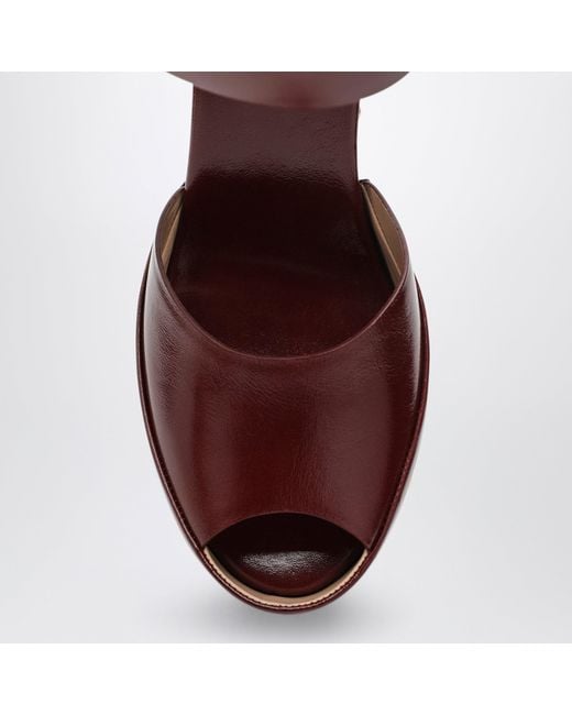Chloé Brown Meret Platform Clogs