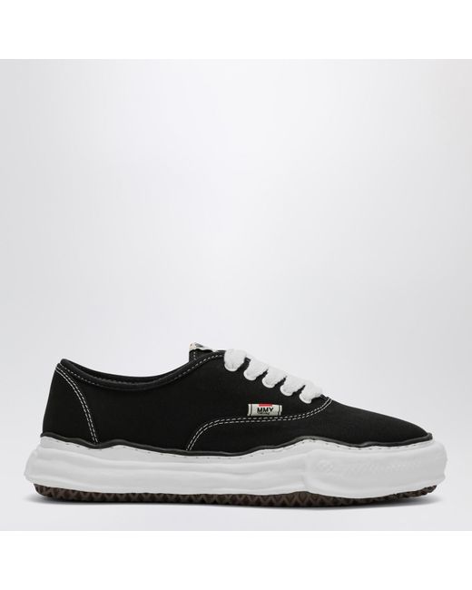 Maison Mihara Yasuhiro Black Baker Og Sole Canvas Sneakers for men