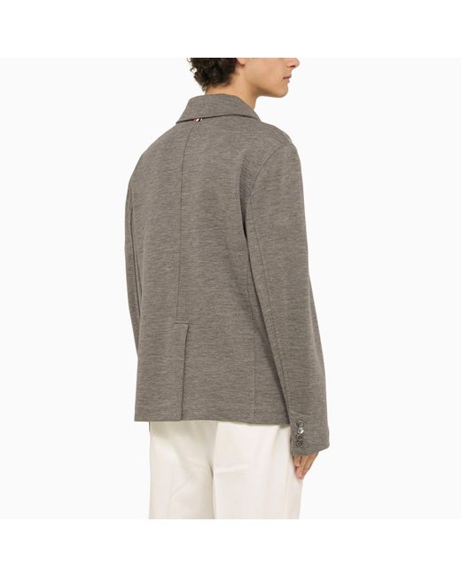 Thom Browne Gray Grey Virgin Wool Single Breasted Jacket for men