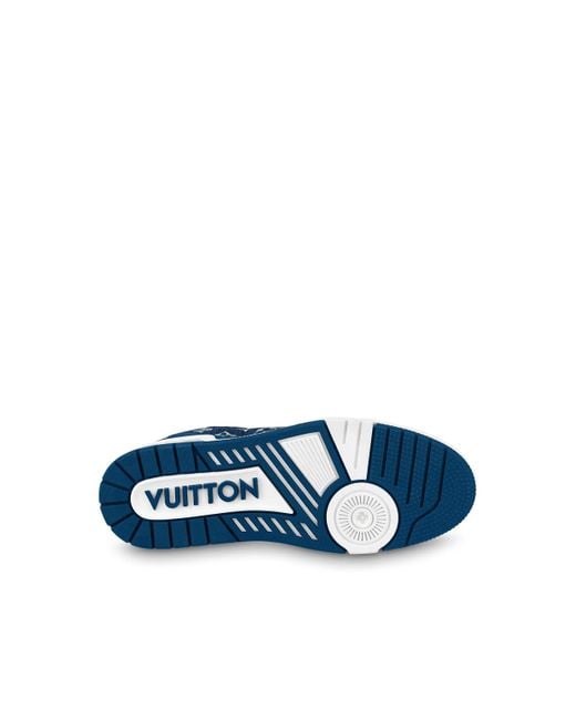 Louis Vuitton LV Trainer Monogram Denim White Blue – Solestage