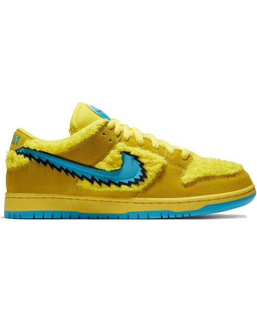 sb dunk low grateful dead bears yellow