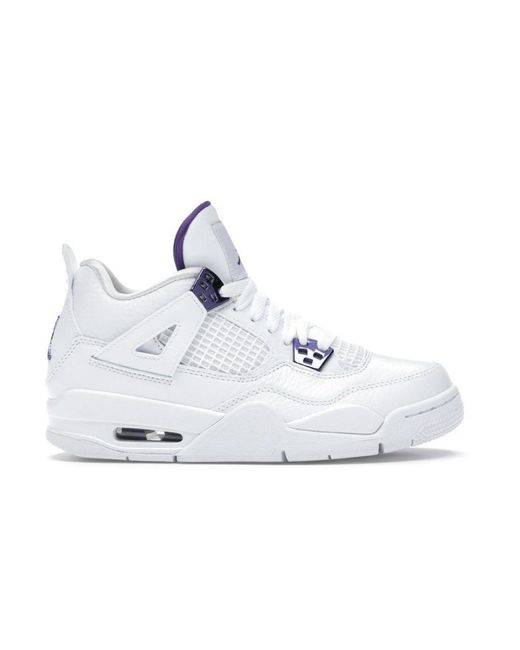 jordan 4 retro purple and white
