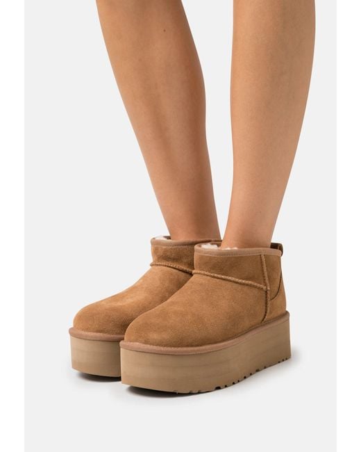 UGG Steal - Classic Ultra Mini Platform Chestnut (w) in Black | Lyst