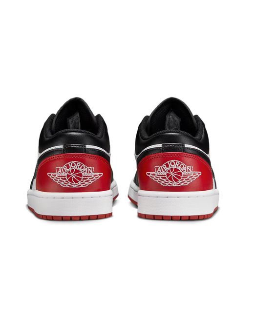 Nike Jordan 1 Low Bred Toe 2.0 in Black for Men | Lyst UK