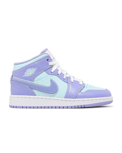 jordan 1 mid purple aqua blue release date