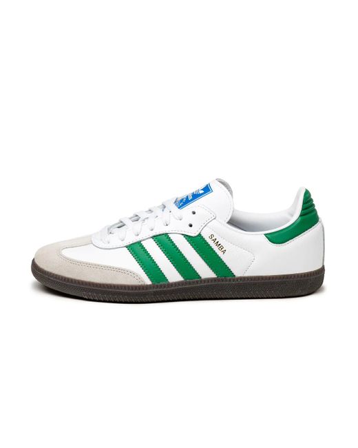adidas Samba Og Footwear White Green | Lyst