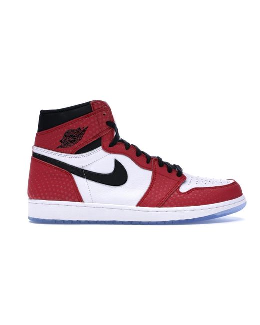 Nike Jordan 1 Retro High Spider - Man Origin Story in Red for Men | Lyst