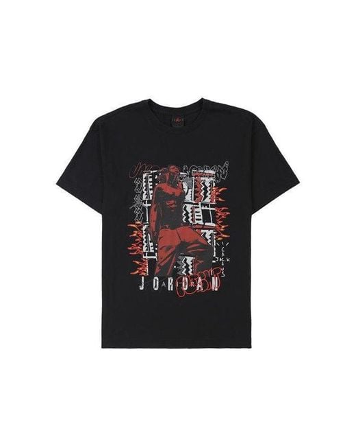 Nike Travis Scott Mj2 T-shirt in Black | Lyst