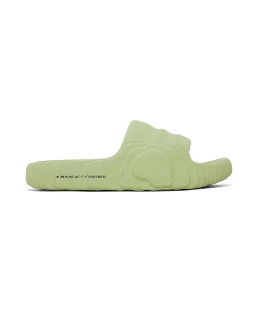 adidas Adilette 22 Slides Magic Lime in Green | Lyst