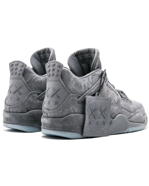 Nike Jordan 4 Retro Kaws Grey/white in Black | Lyst