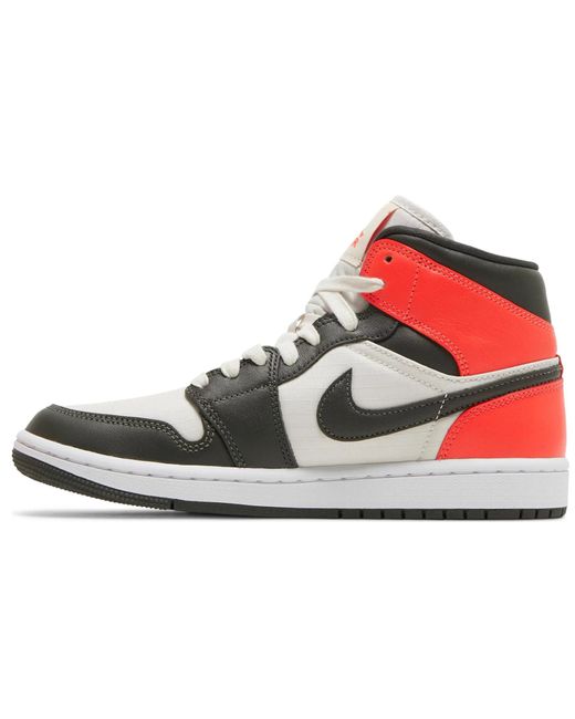 Nike Jordan 1 Mid Newsprint Light Orewood Brown (w) in Black | Lyst