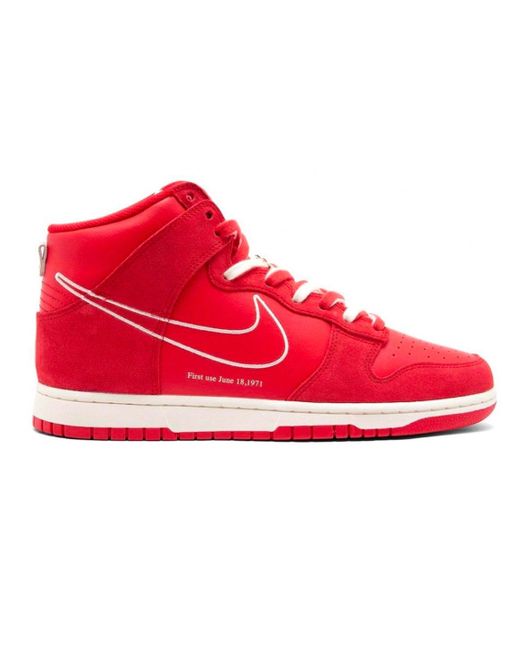 Nike Dunk High First Use University Red Lyst