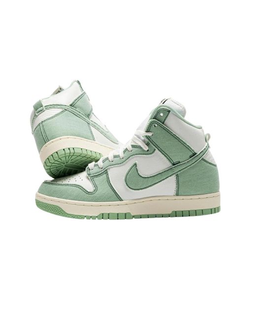 Nike Dunk High 1985 Enamel Green Denim w Lyst