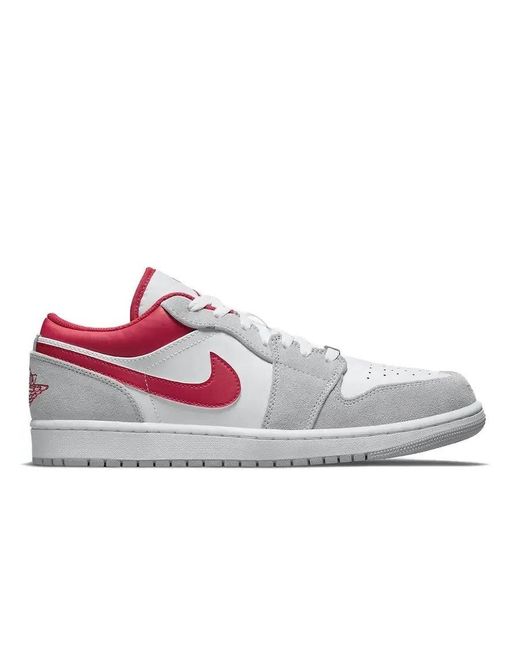 Nike Jordan 1 Low Grey Red (m) in Black | Lyst