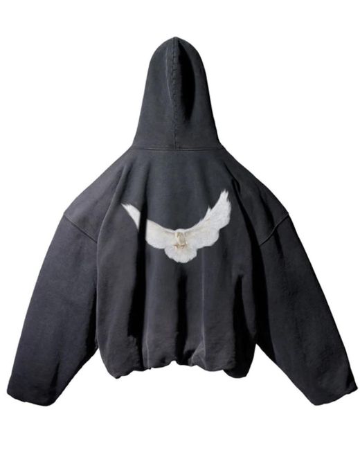 Yeezy Gap Engineered By Balenciaga Dove Hoodie Black in Gray | Lyst