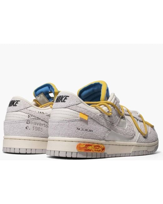 Off-White c/o Virgil Abloh Nike Dunk Low X Lot 34 in White | Lyst