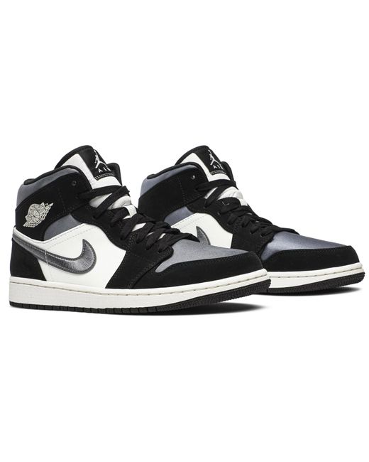 mid satin grey toe