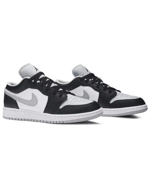 Nike Jordan 1 Low Grey Toe (gs) in Black | Lyst