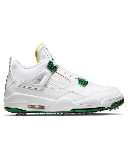 jordan 4 golf shoes white green