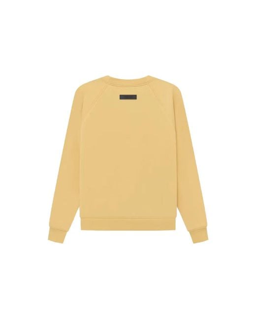 Fear Of God Essentials Crewneck Sweatshirt Light Tuscan in Yellow | Lyst UK