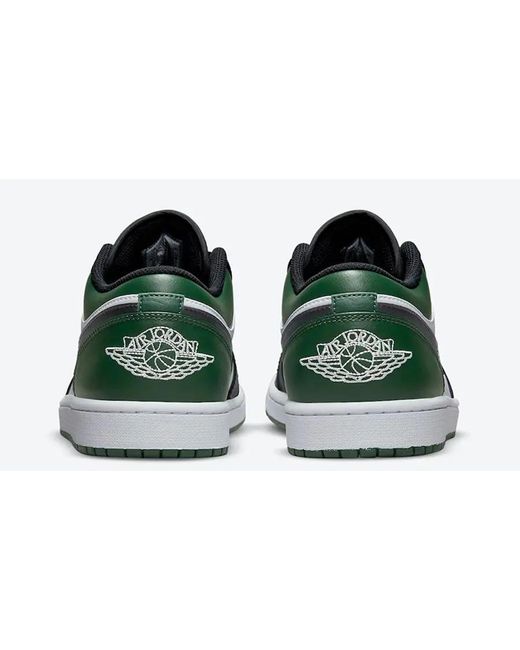 Nike Jordan 1 Low Green Toe (gs) in Black | Lyst