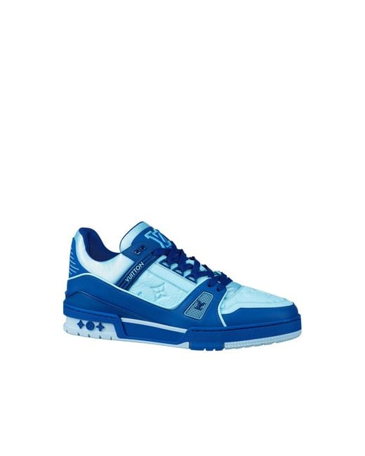 louis vuitton blue and white shoes