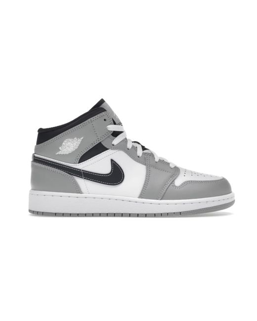 Nike Jordan 1 Mid Smoke Grey Black (gs) in Gray | Lyst