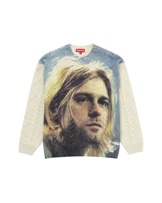 Supreme Kurt Cobain Sweater White | Lyst