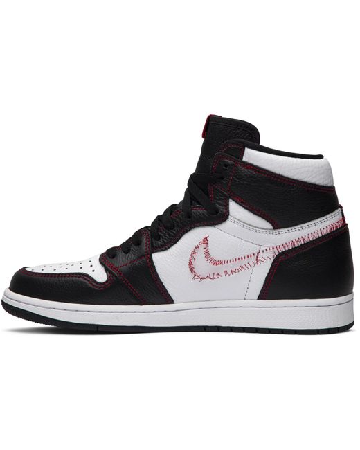 Nike Jordan 1 Retro High Defiant White Black Gym Red | Lyst