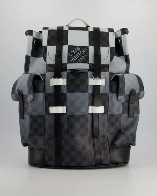 Louis+Vuitton+Christopher+Backpack+PM+Silver+Leather for sale online