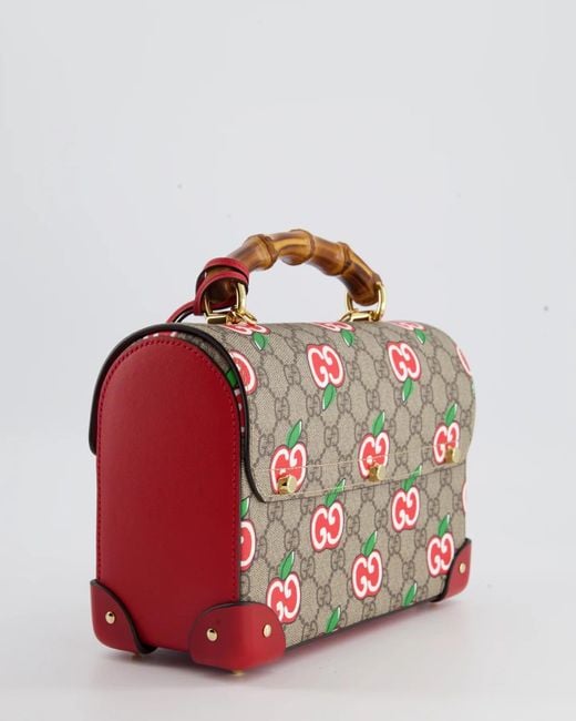 Gucci GG Supreme Apple Small Padlock Handle Bag