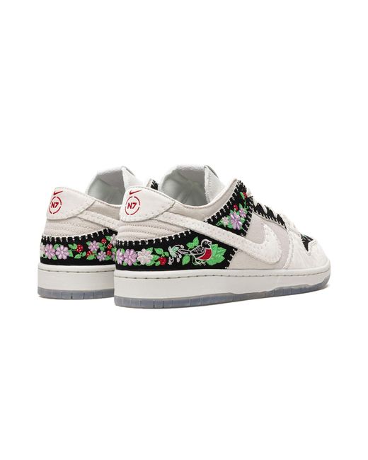 dunk low white black sail