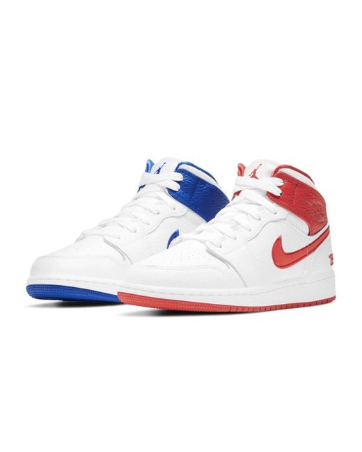 Nike Jordan 1 Mid 85 (gs) in White | Lyst