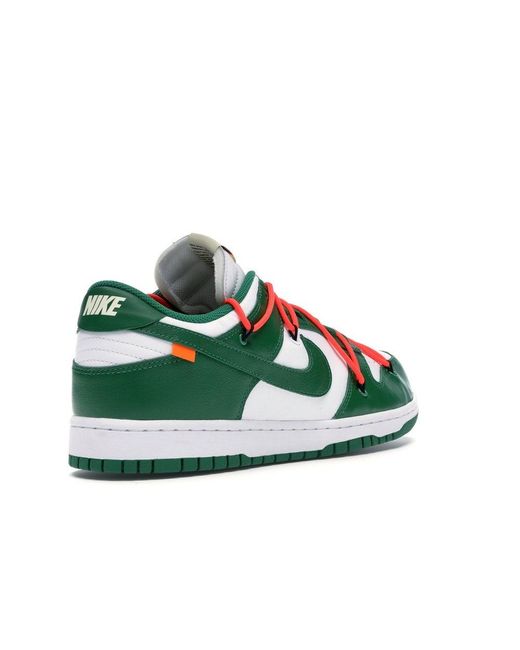 Dunk low off-white pine cheap green