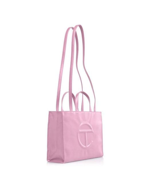 Telfar Pink Small Bubblegum Shopping Bag