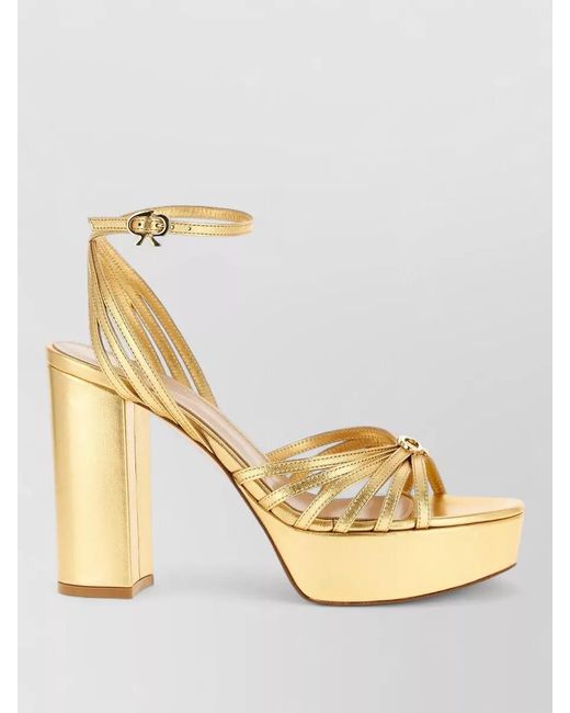 Gianvito Rossi Metallic Leather Sandals
