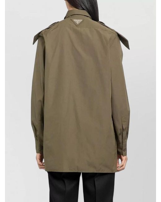 Prada Green Cotton Shirt