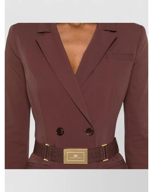Elisabetta Franchi Red Mini Dress