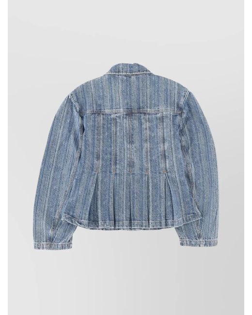 Ganni Blue Denim Regular-Fit Jacket