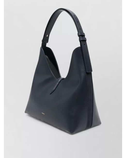 Furla Black 1927 Leather Shoulder Bag