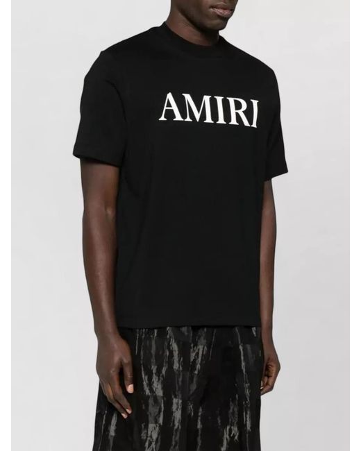 Amiri Black Core Logo Crew Neck Short Sleeve T-Shirt for men
