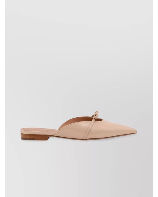 Ferragamo White Leather Mules